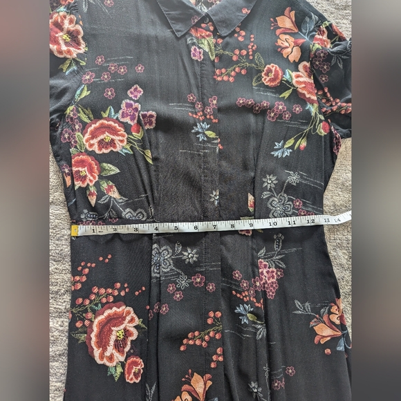 Zara Black Multicolor Floral Boho Maxi Dress - Picture 8 of 12